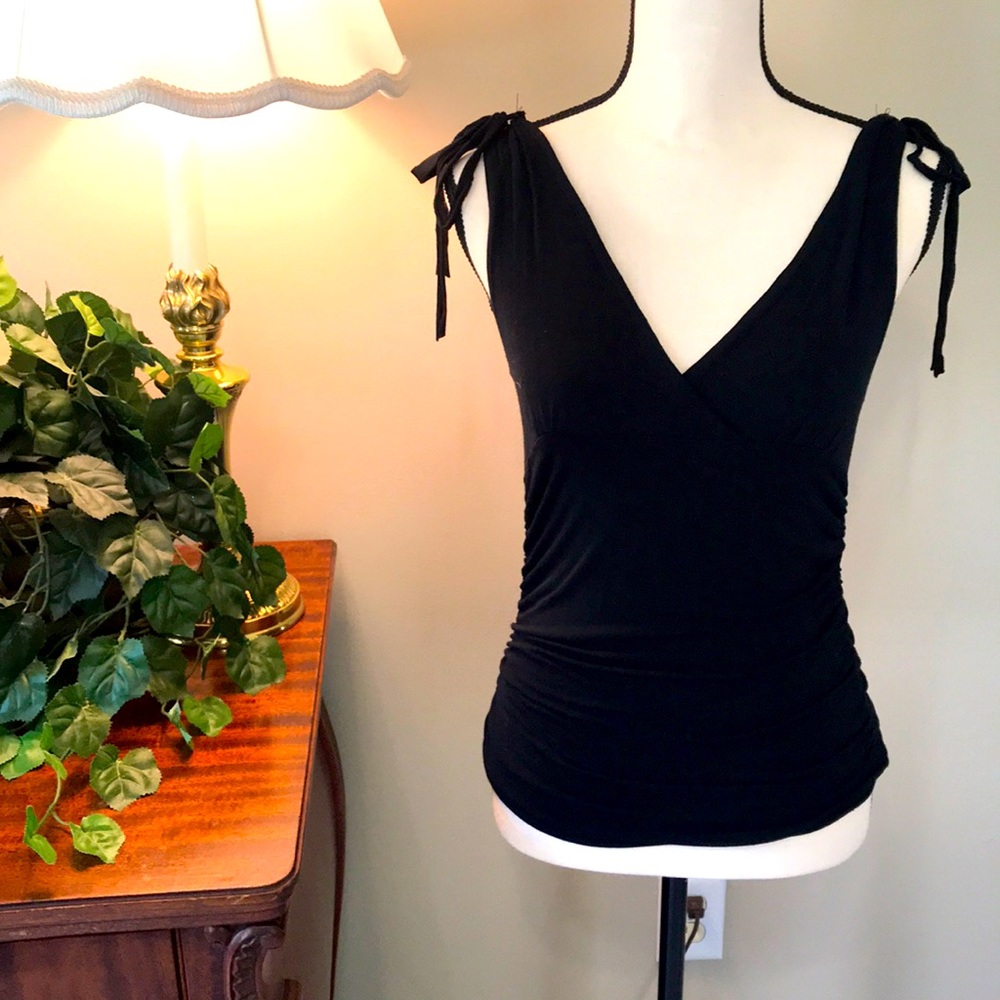R Jean sleeveless top.